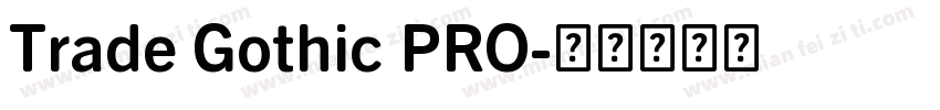 Trade Gothic PRO字体转换